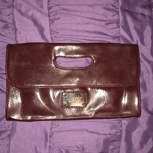 Nine West Dark Burgundy Clutch